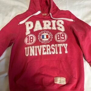 Paris University Women's Red Hoodie
